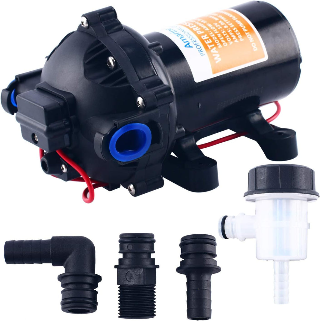 12v Water Pressure Diaphragm Pump 60 Psi Pack of 2 H359