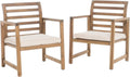 Acacia Wood Club Chairs 2-Pcs Set L165824