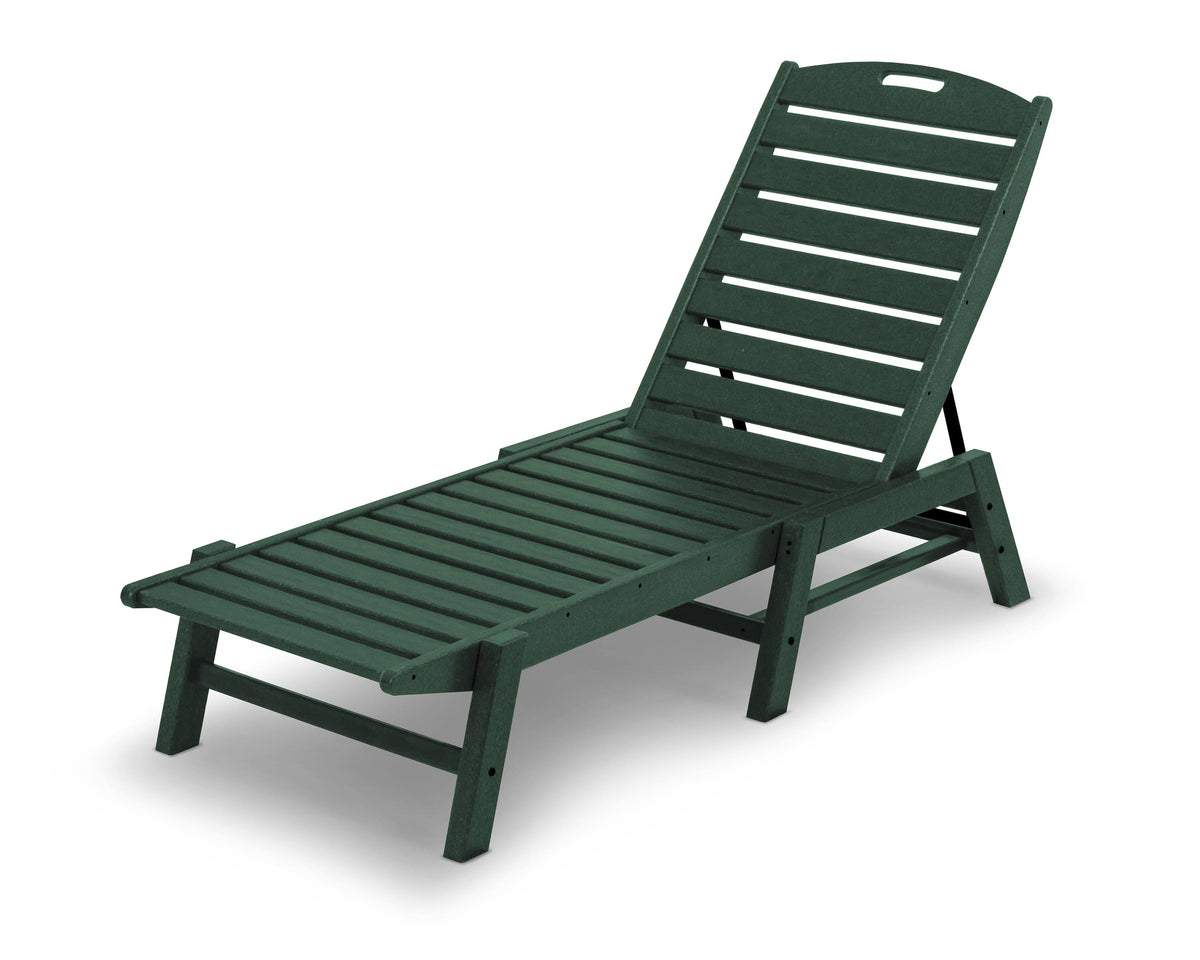 Green Stackable Nautical Chaise G85869