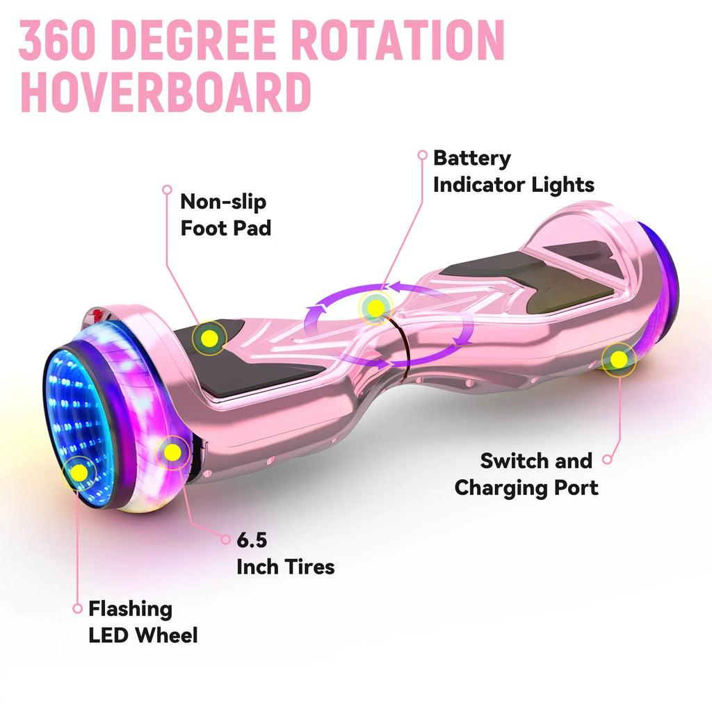 6.5" Pink Self Balancing Hoverboard N745