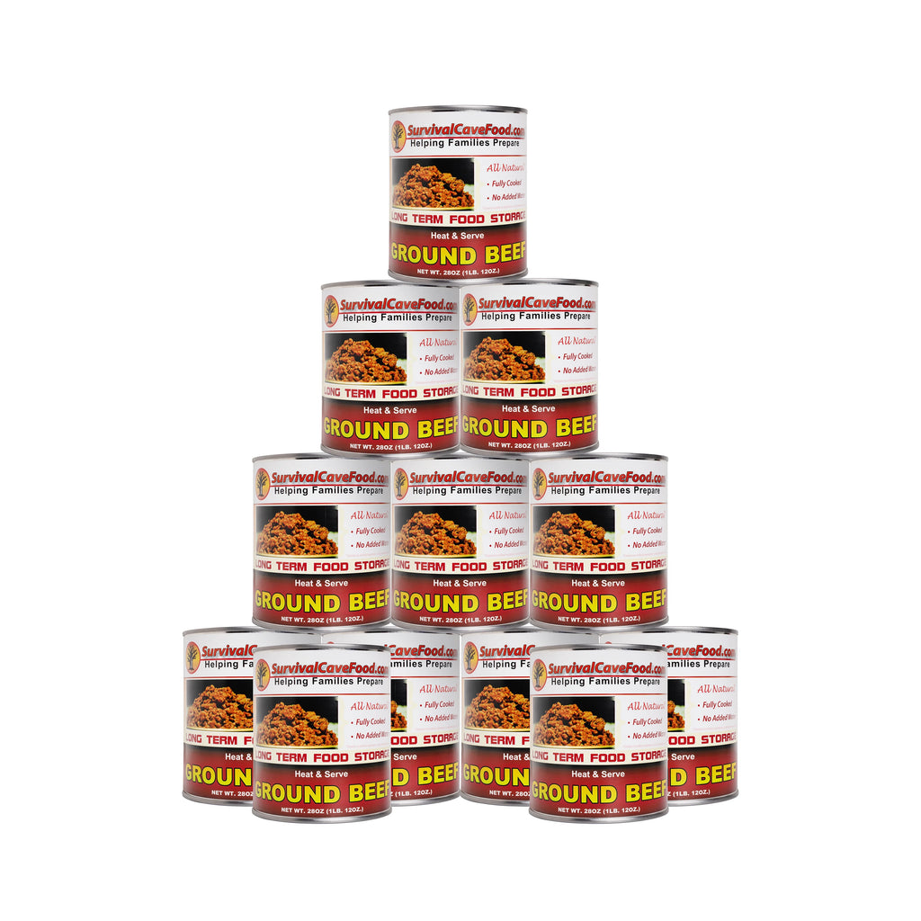 Canned Ground Beef 28 oz 12 cans T34852