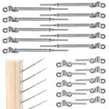 10 Set Cable Railing Kit 1/8 T316 Stainless Steel Turnbuckle Hardware P6094