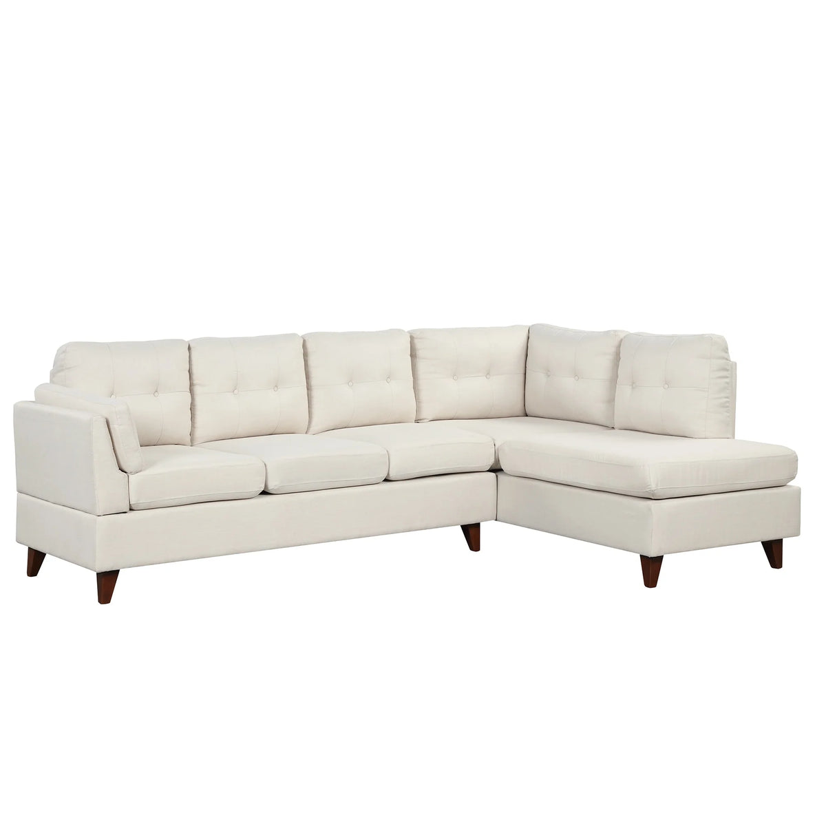 L-Shape Sectional Sofa with Chaise Lounge Gray M168