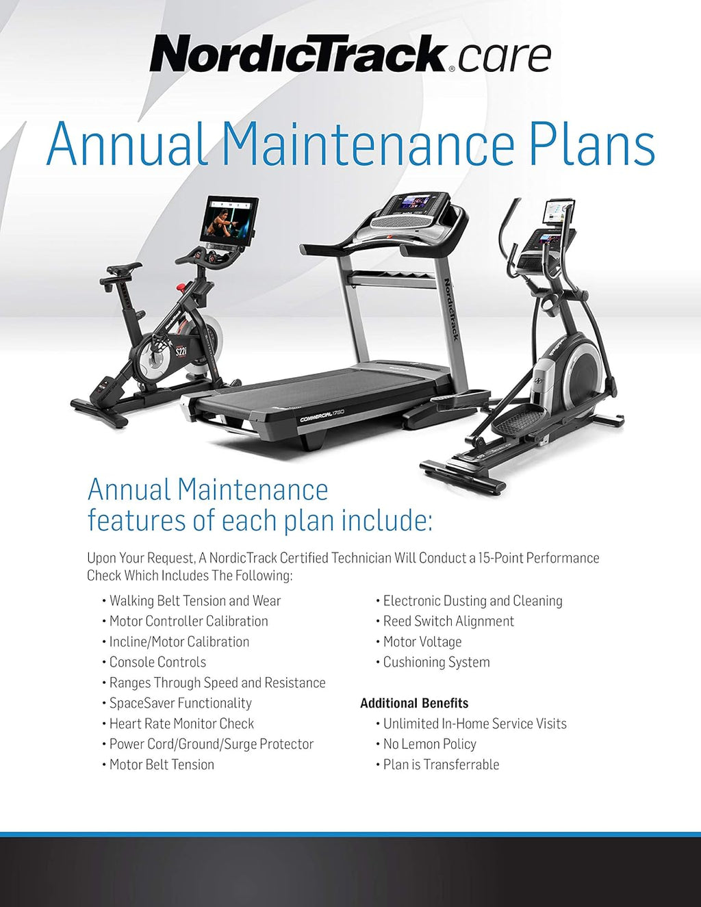 5-Year Annual Maintenance Plan for Fitness Equipment F90759