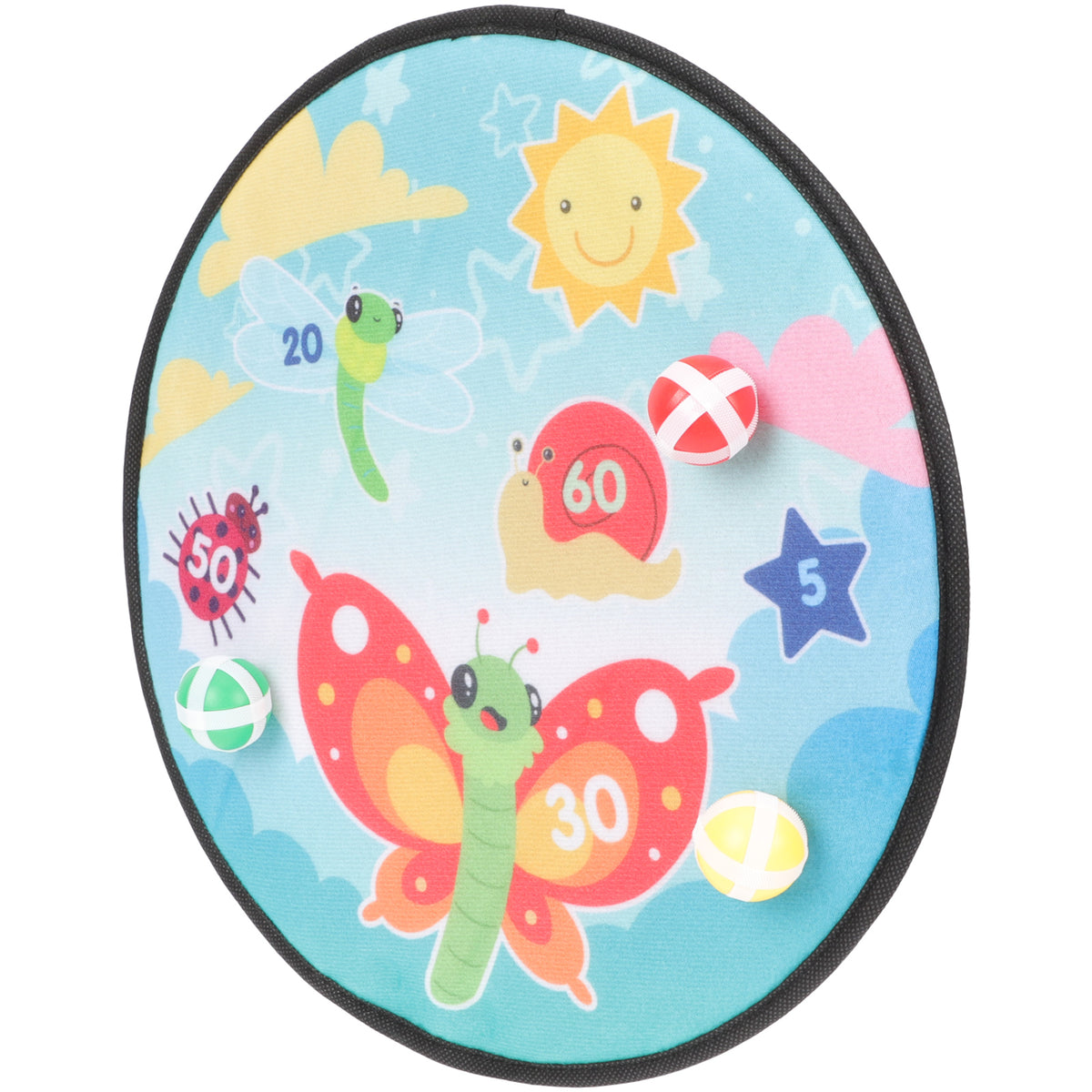 1 Set Kids Dart Board Toy with Sticky Balls P12443