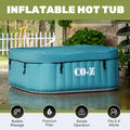 4 Person Inflatable Hot Tub Pool with Massage Jets V1342