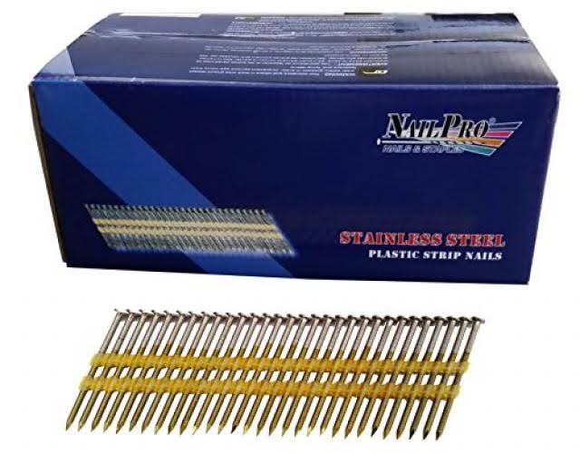 3x22 inch 304 Stainless Steel 21 Degree Plastic Strip Nails Z143309
