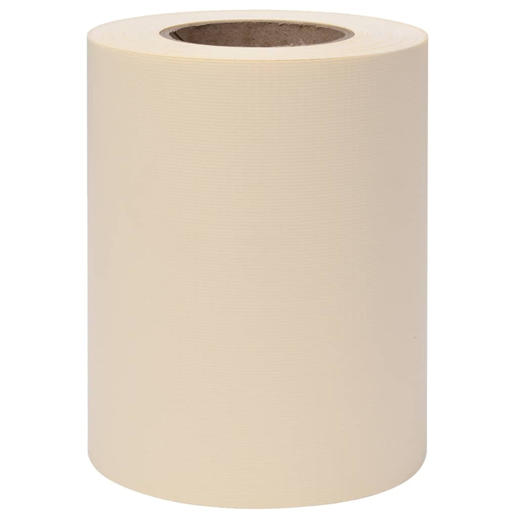 Garden Privacy Screen PVC Windscreen Cover Shade Cloth Outdoor Fence Cream 114.8ft x 0.6ft O2736