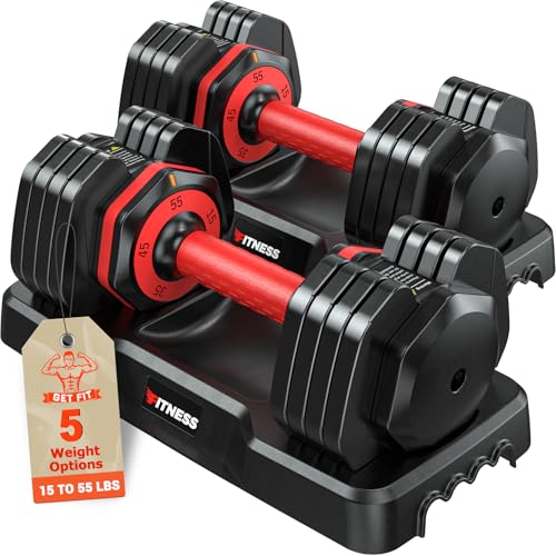 Adjustable Dumbbells Set of 2 with Anti-Slip Handle N1194