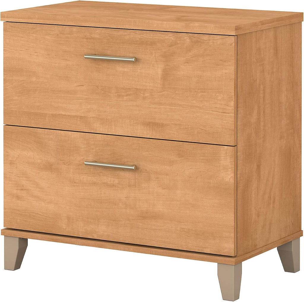 2 Drawer Lateral File Cabinet Mocha Cherry V81824