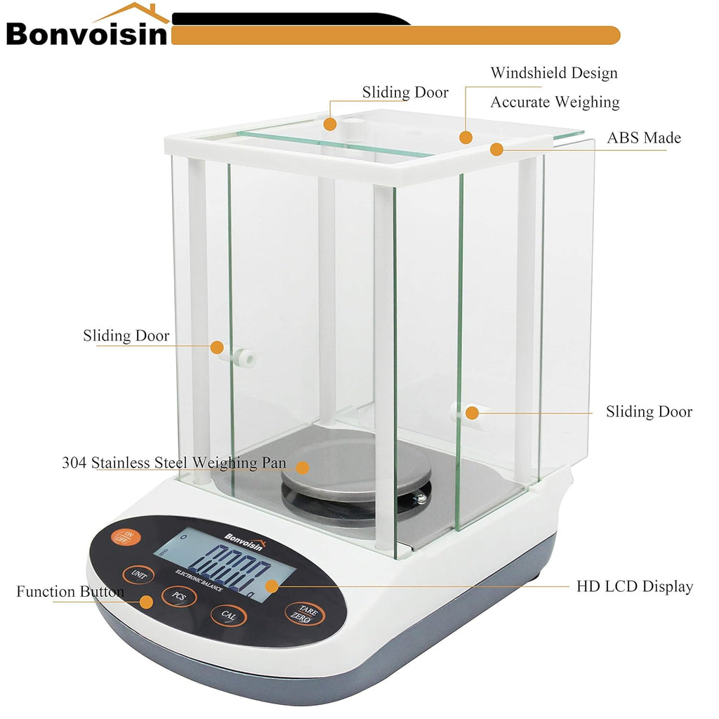 Analytical Balance 500g x 1mg Precision Lab Scale H270