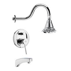 Chrome Tub and Shower Faucet K5532