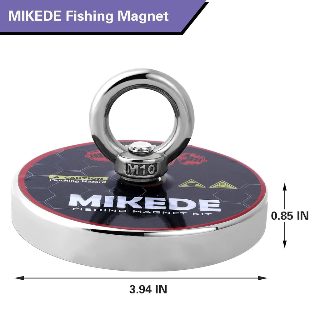 1080 LBS Pulling Force Neodymium Rare Earth Fishing Magnets, Pack of 2 D5653