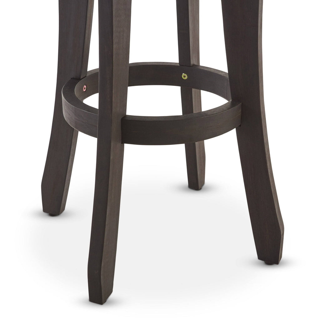 Set of 2 Dark Gray Acacia Barstool D6418