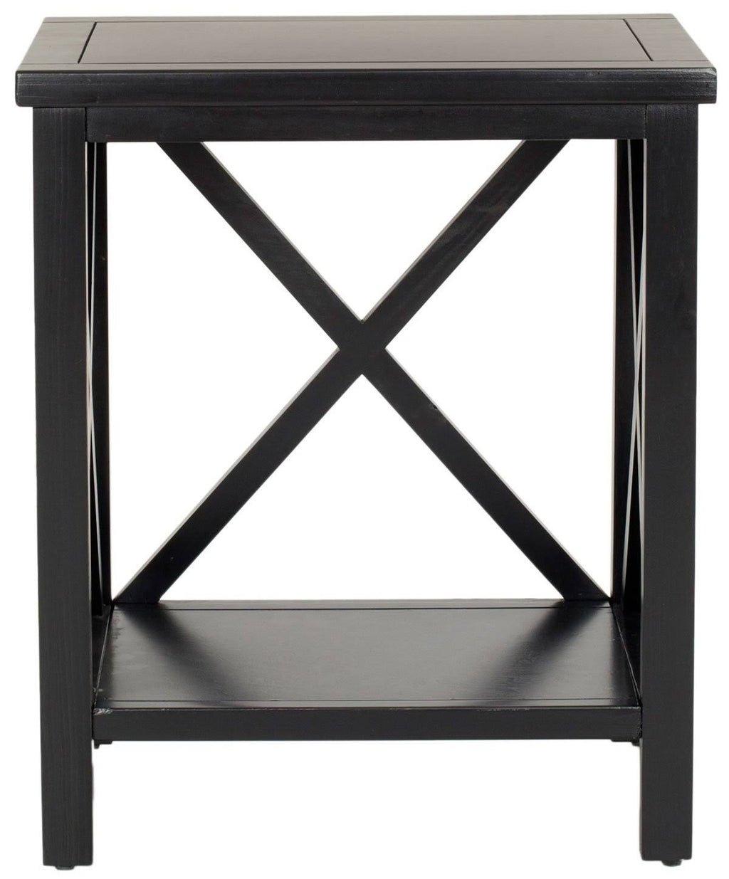 White Cross Back End Table R5405