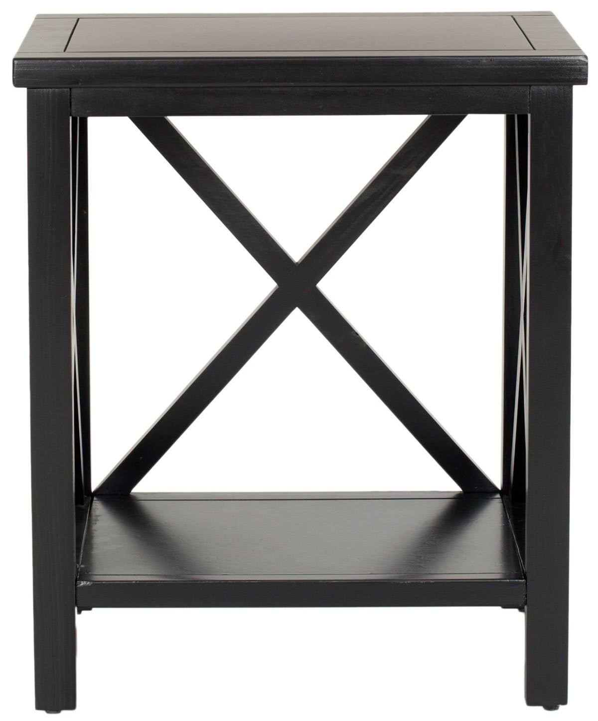 White Cross Back End Table R5405