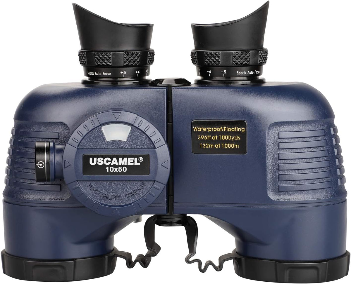 10x50 Waterproof Marine Binoculars with Rangefinder Compass G521