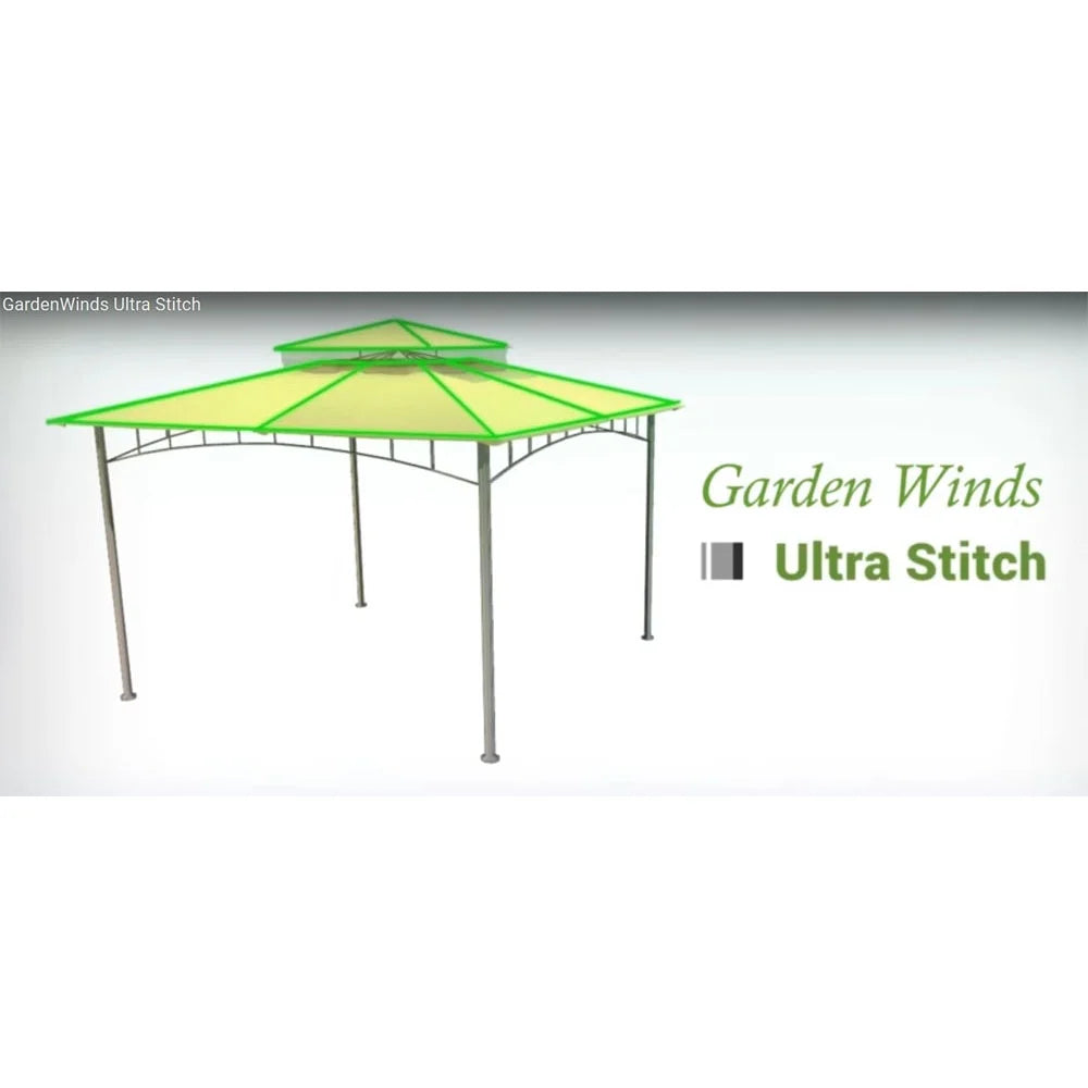 10 x 10 Two-Tiered Replacement Gazebo Canopy Top Cover D270848