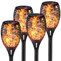 Solar Torch Lights Waterproof Flickering Flame 96 LED T852