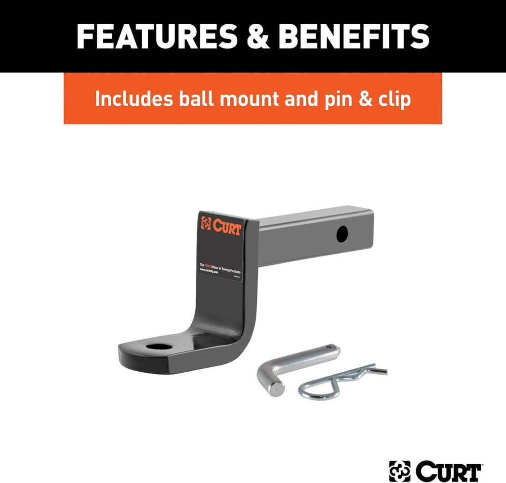 Class 2 Trailer Hitch with Ball Mount, 1-1/4-Inch Receiver U15457