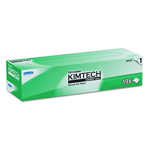 Kimwipes Delicate Task Wipers, 1-Ply, 196 per Box, Case of 15 Boxes L62130