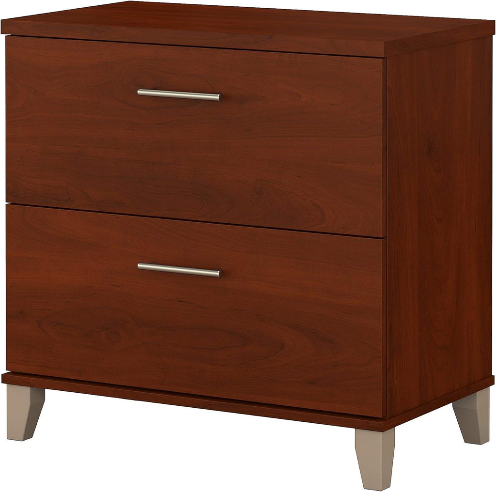 2 Drawer Lateral File Cabinet Mocha Cherry V81824