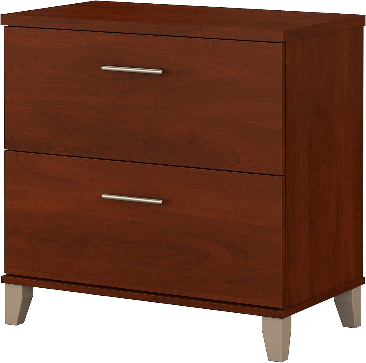 2 Drawer Lateral File Cabinet Mocha Cherry V81824