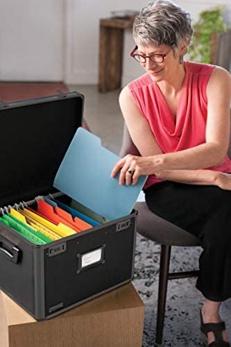 Locking File Storage Chest, Tactical Black, Pack of 2 J47809