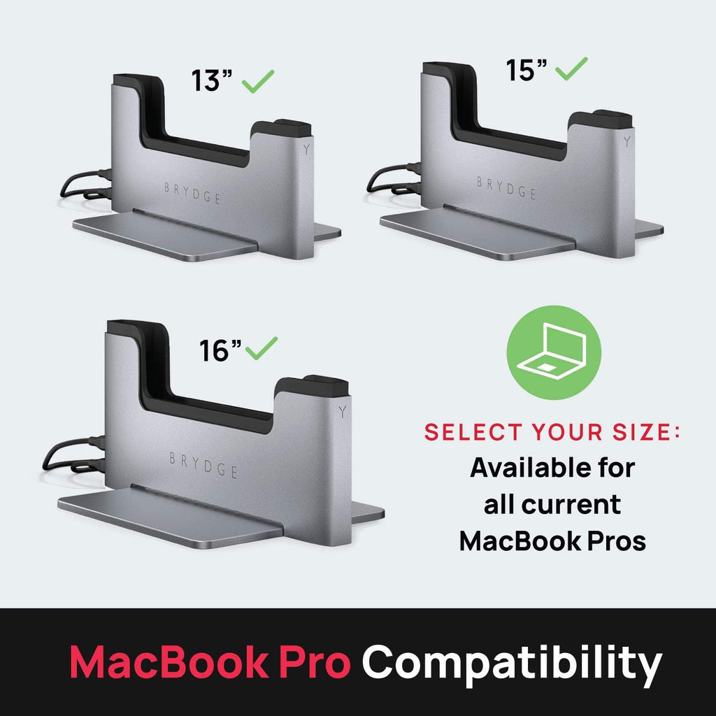 Vertical Laptop Stand for 16-inch MacBook Pro U109