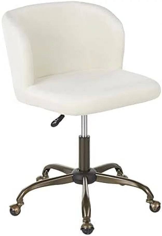 Cream Velvet Task Chair E452