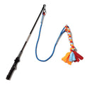 Interactive Flirt Pole Dog Toy with Fleece Rope Tether R71576