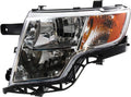 Headlight Assembly Compatible with 2007-2010 Ford Edge Halogen Chrome Driver Side G12783