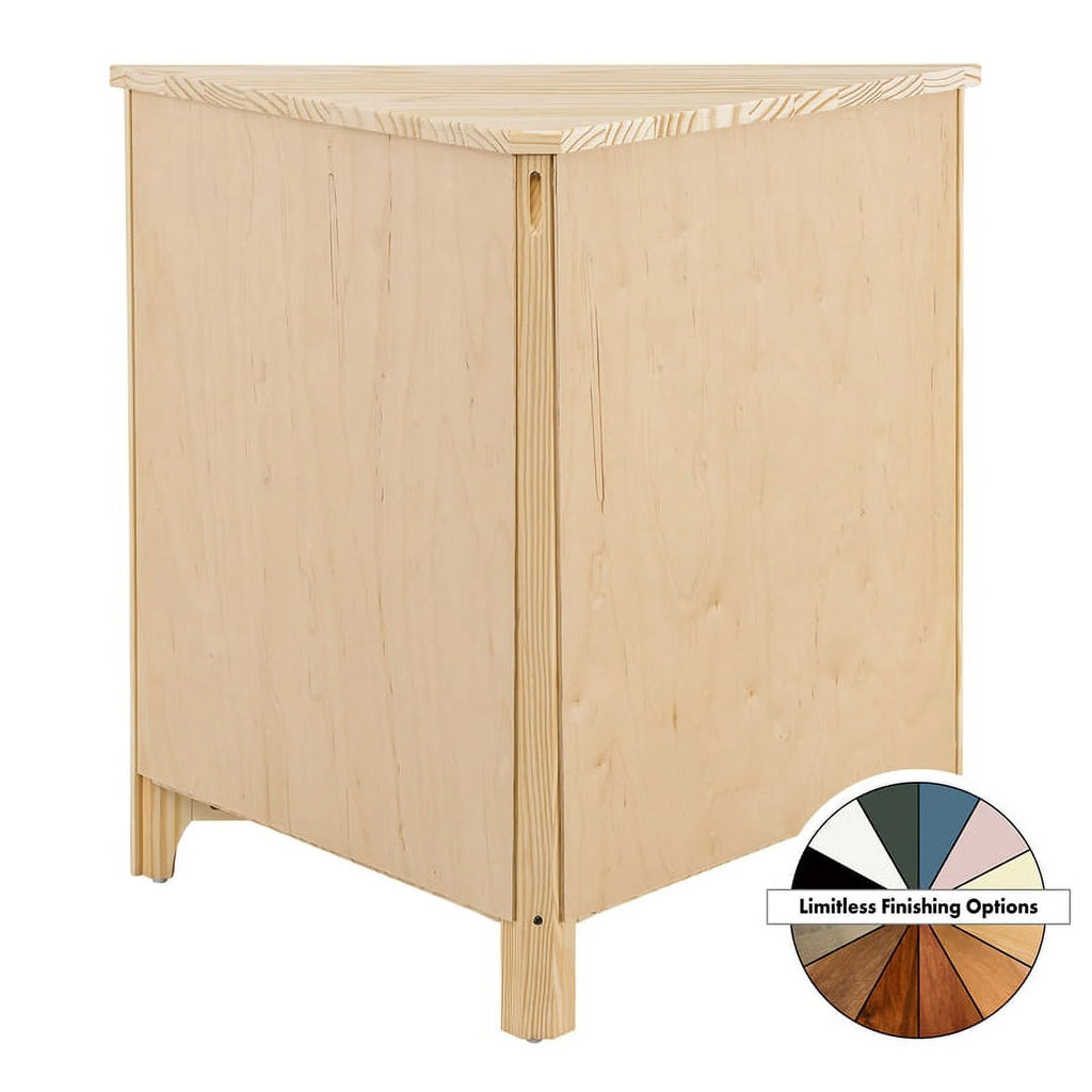 Wood Corner Cabinet J217