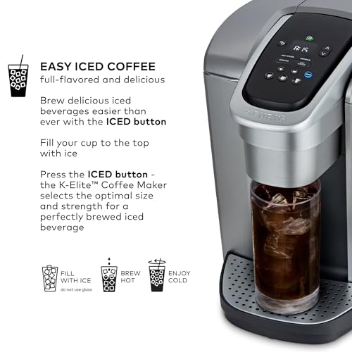 Brushed Silver Single Serve K-Cup Pod Coffee Maker S963818