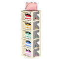 Vertical Shoe Rack Organizer, Foldable Narrow Three Layers D7449