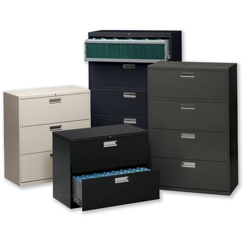 Charcoal Three-Drawer Lateral File W371263