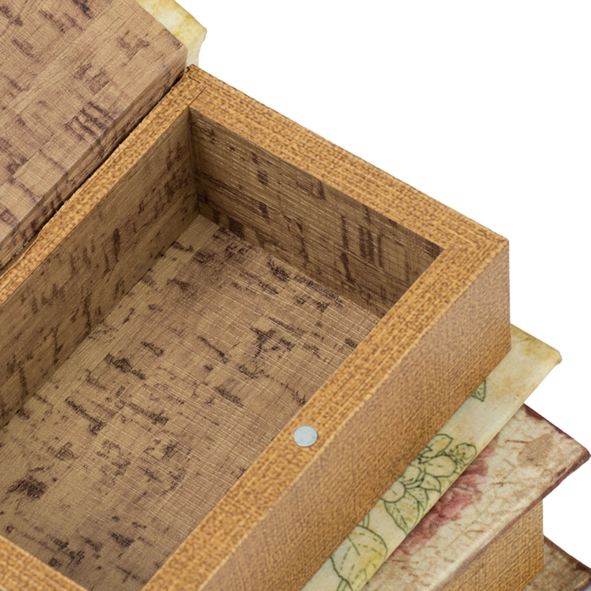 Floral Book Boxes 5.5" Green and Blue 4ct B28671
