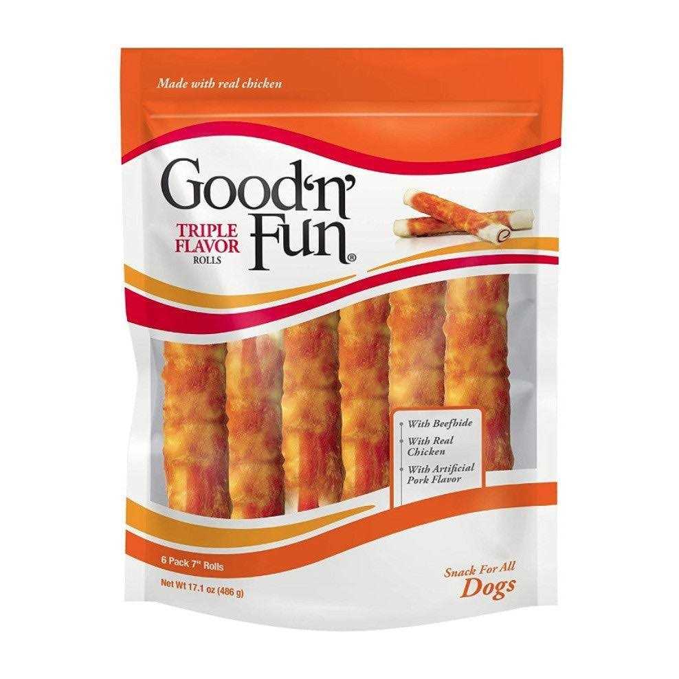 Healthy Hide Good N Fun Triple Flavor Rolls E958854