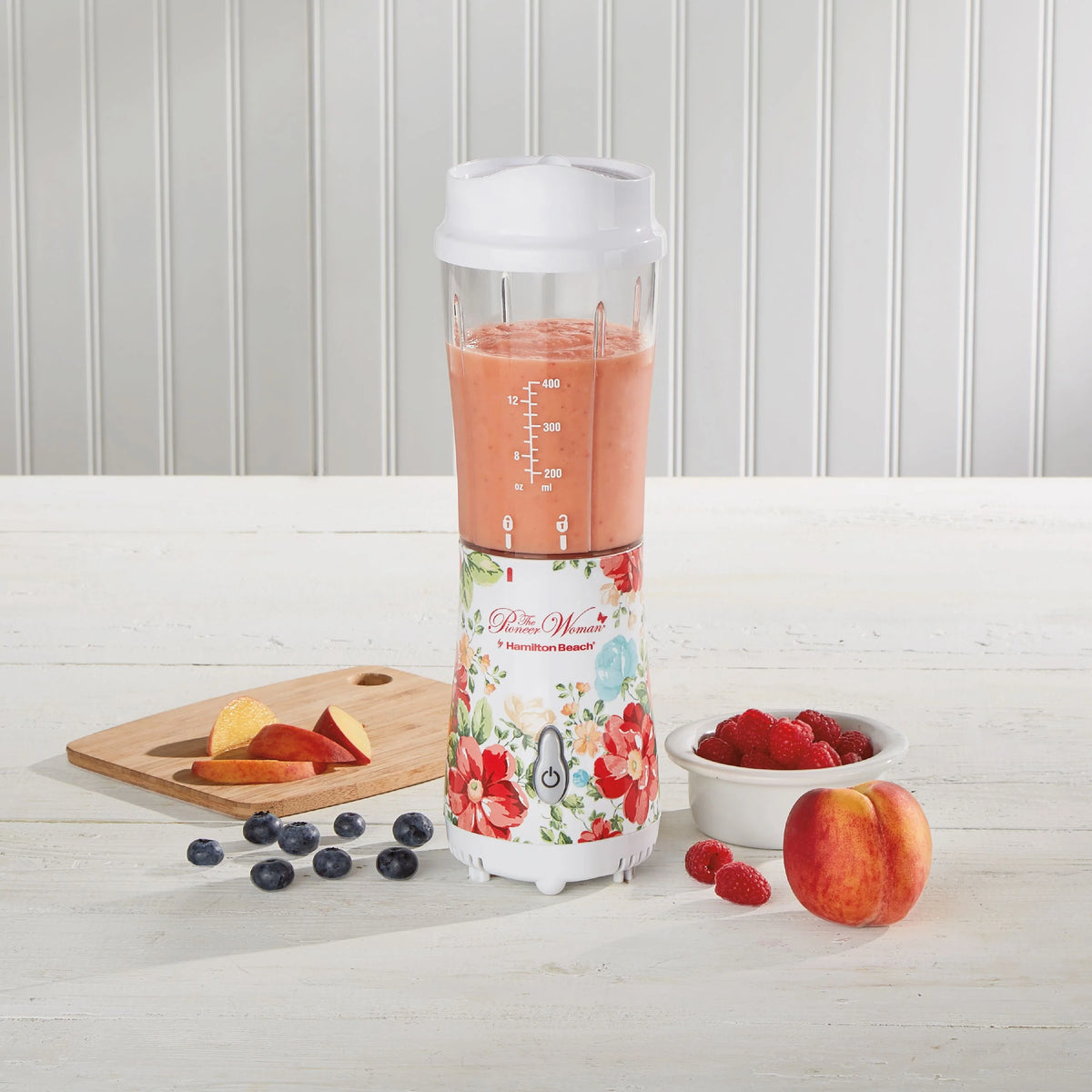 Vintage Floral Personal Blender with Travel Lid F6676