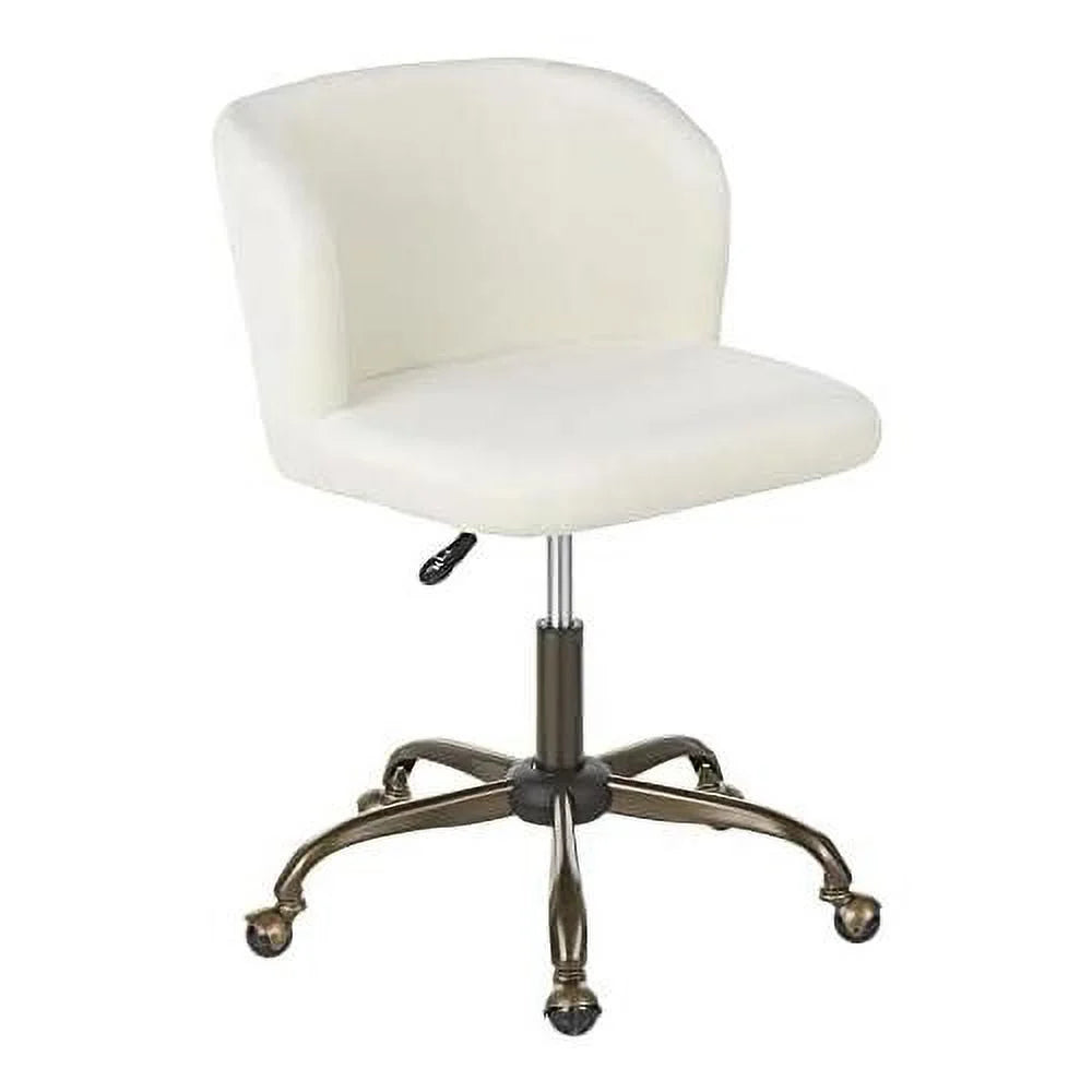 Cream Velvet Task Chair E452