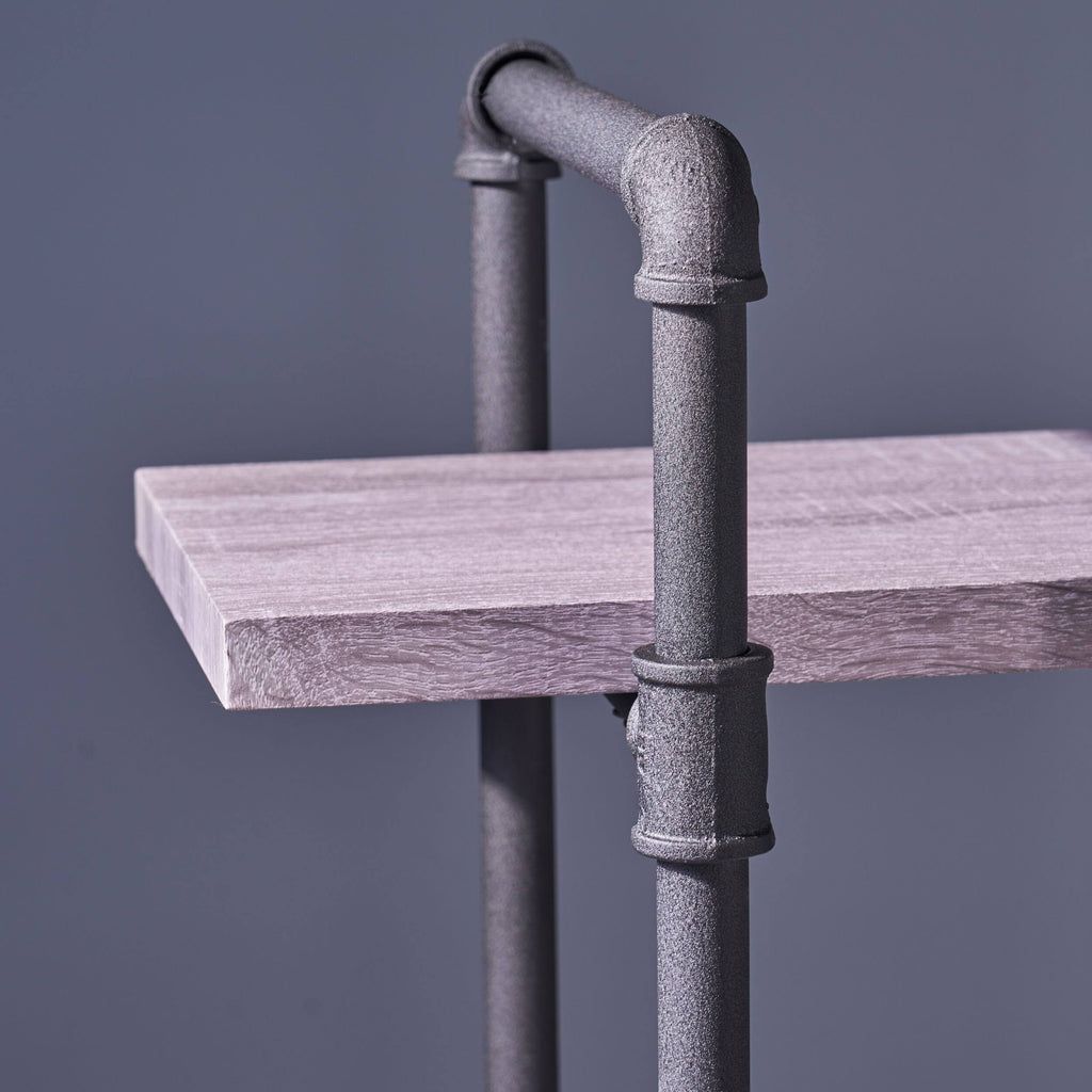 4-Tier Industrial Shelf in Dark Brown Q451