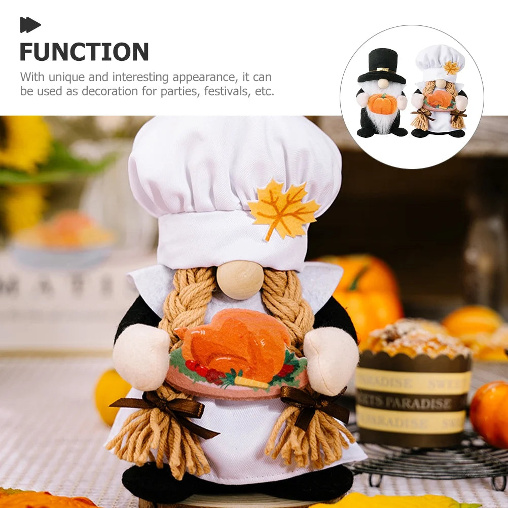Maple Leaf Gnome Tabletop Decor N5391
