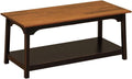 Black 2 Tier Wood Coffee Table N7291