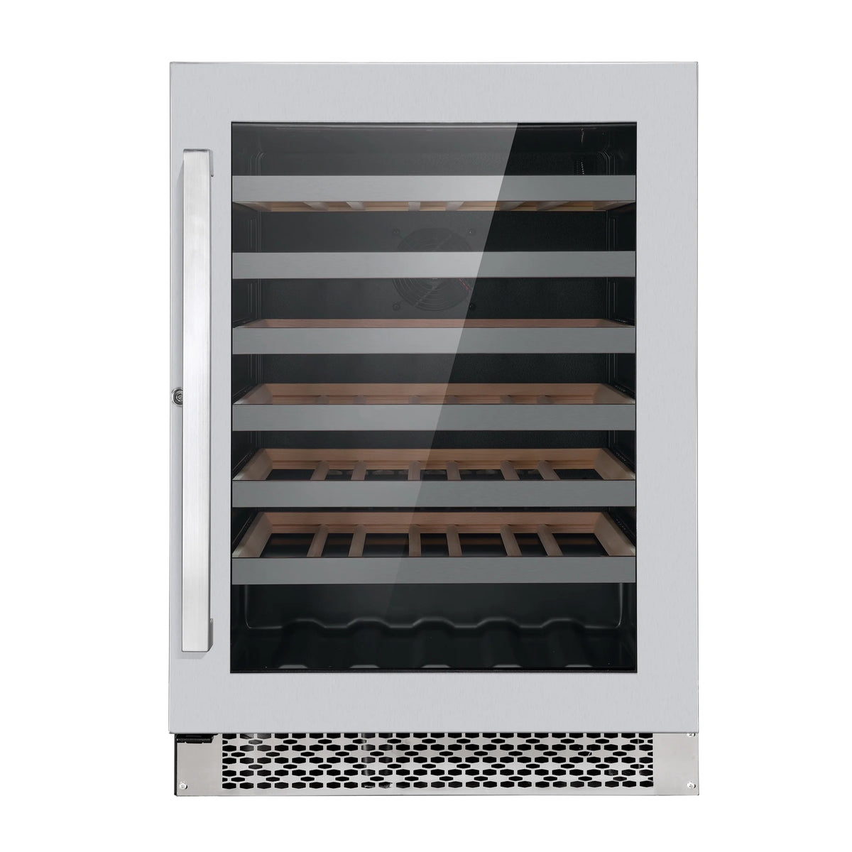 5 Piece Kitchen Appliance Package with Dual Fuel Range, Island Range Hood, Built-in Dishwasher, French Door Refrigerator & 48 Bottle Wine Refrigerator K1470
