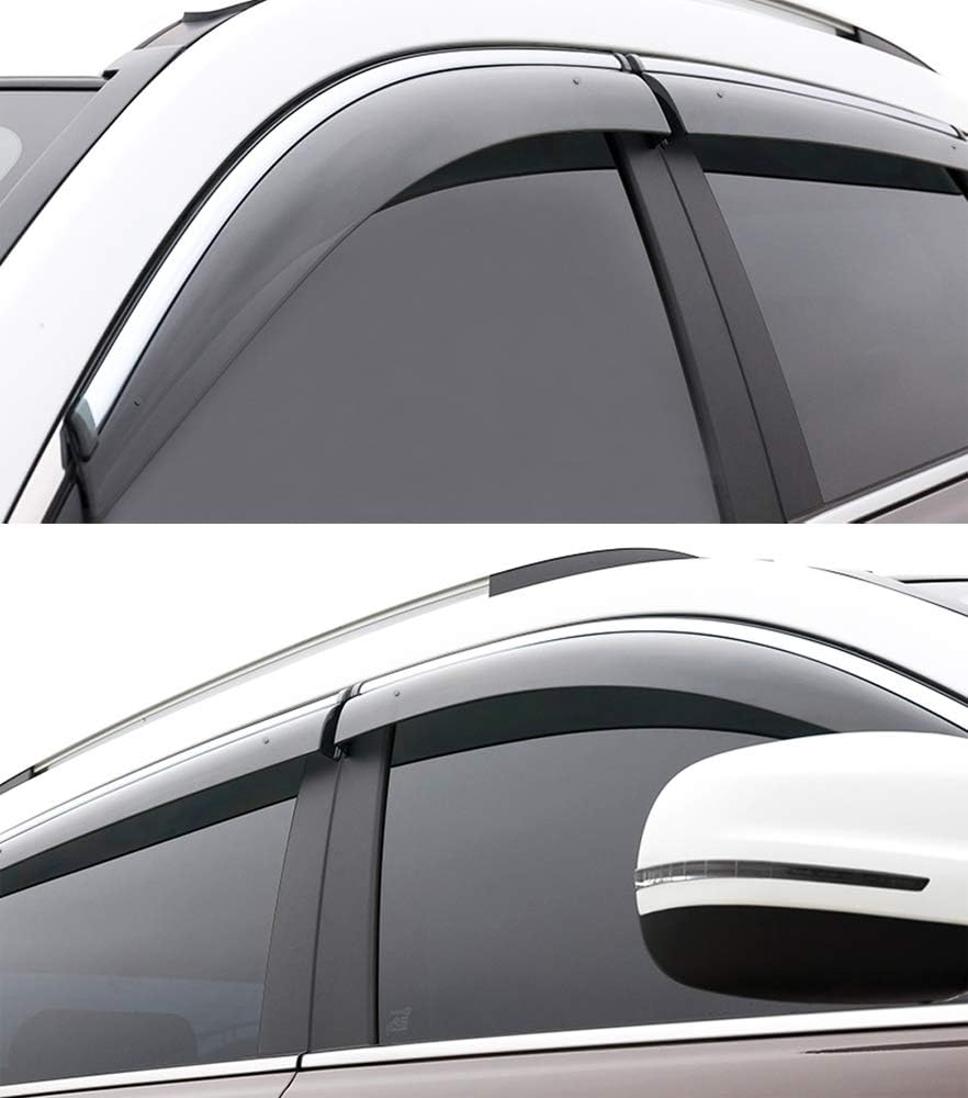 Car Window Visor Vent Shade Deflector Sun Rain Guards T67634