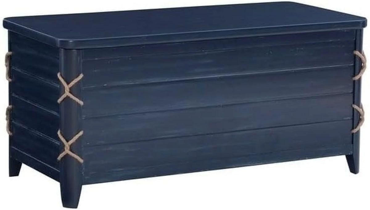 Blue Wood Storage Chest E65012