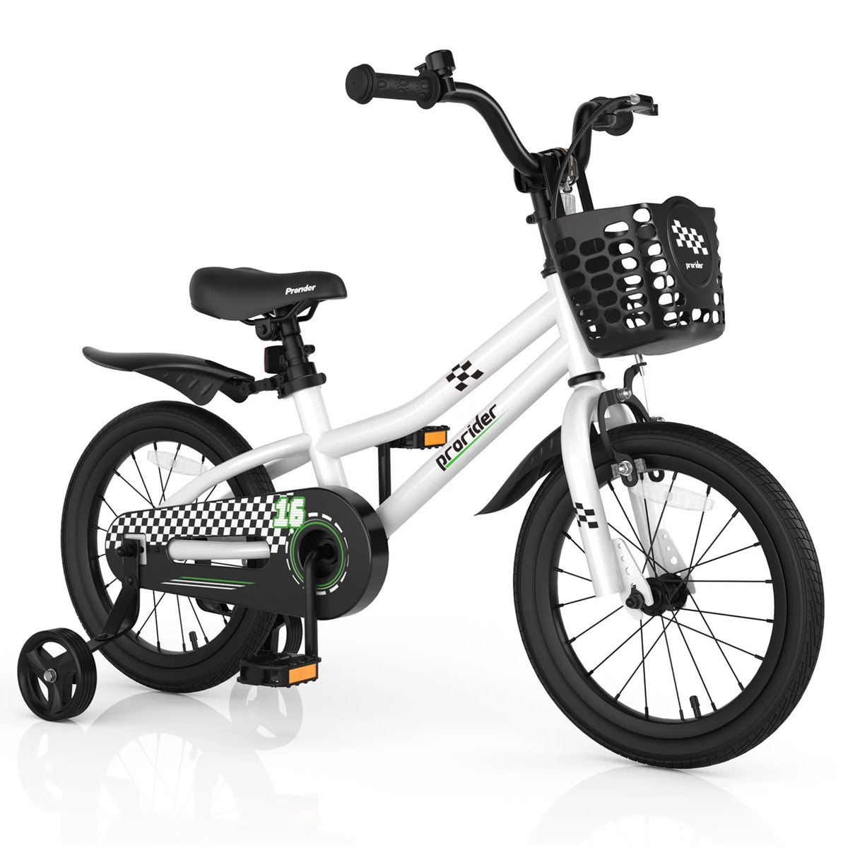 16'' Kid's Bike with Training Wheels & Basket K61555