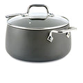 Hard Anodized Nonstick Stockpot 4 Quart Black P34301