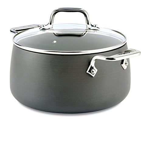 Hard Anodized Nonstick Stockpot 4 Quart Black P34301