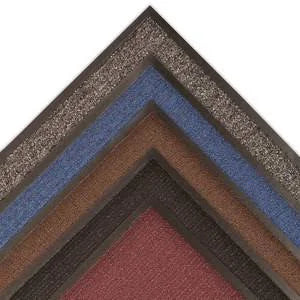 Brown Indoor Carpeted Entry Mat 3 x 6 ft Vinyl Backing O19378